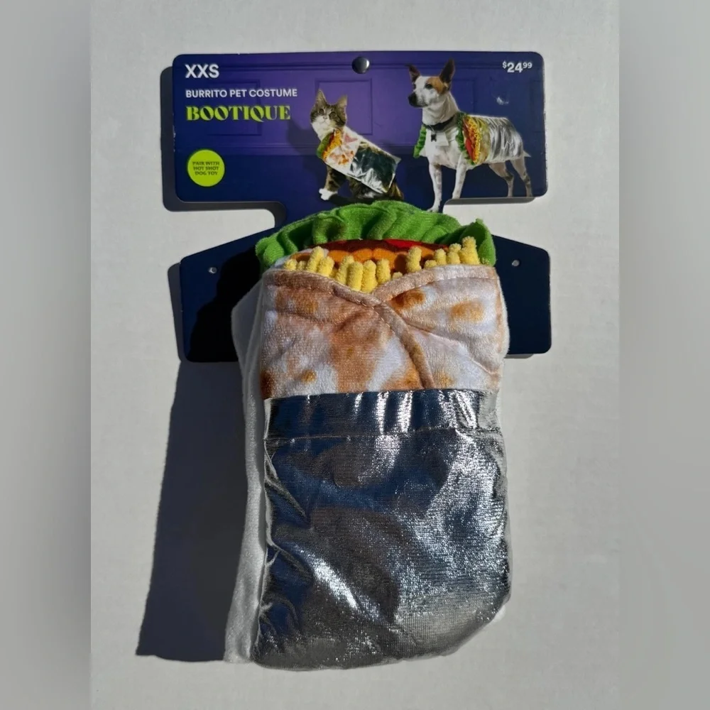 XXS Burrito Pet costume